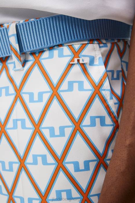 J.Lindeberg menn elott print bukse liten gutt blå diamant klær F864370