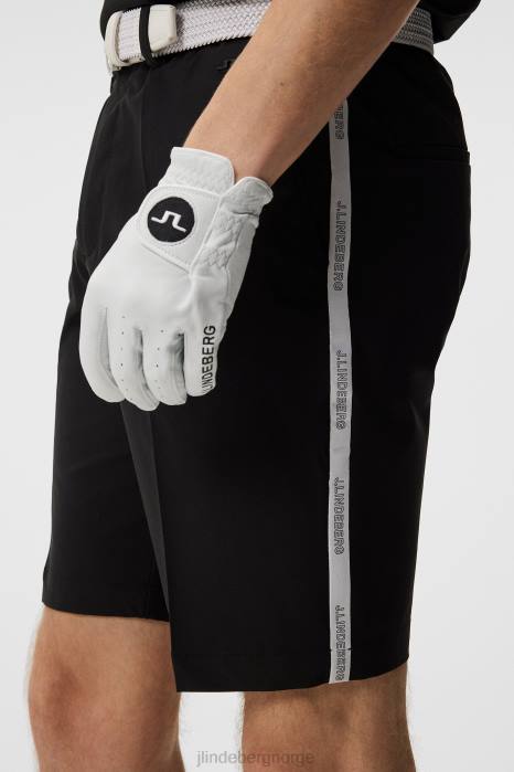 J.Lindeberg menn stuart stripe shorts svart klær F864461