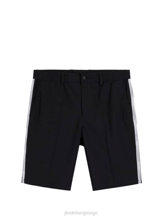 J.Lindeberg menn stuart stripe shorts svart klær F864461