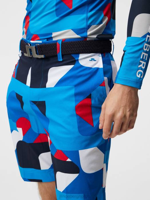 J.Lindeberg menn tim shorts strålende blå storbro klær F864451