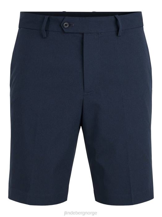 J.Lindeberg menn vent slim golfshorts marinen klær F864491