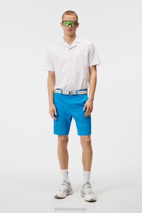 J.Lindeberg menn vent slim shorts strålende blå klær F864470