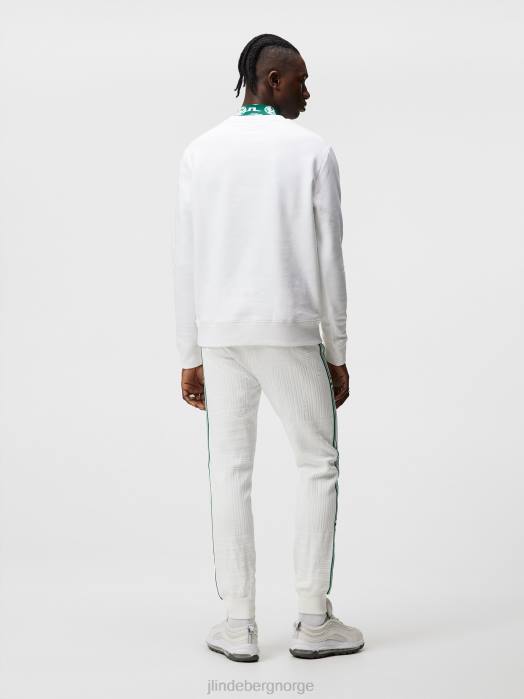 J.Lindeberg menn alpha genser med rund hals hvit klær F864643