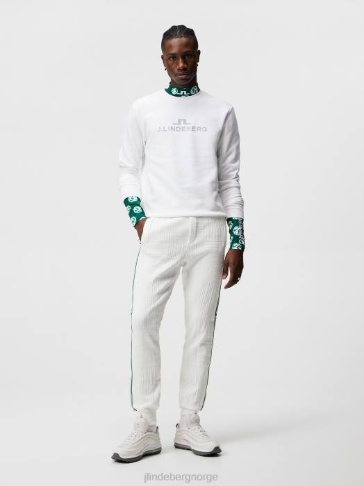 J.Lindeberg menn alpha genser med rund hals hvit klær F864643