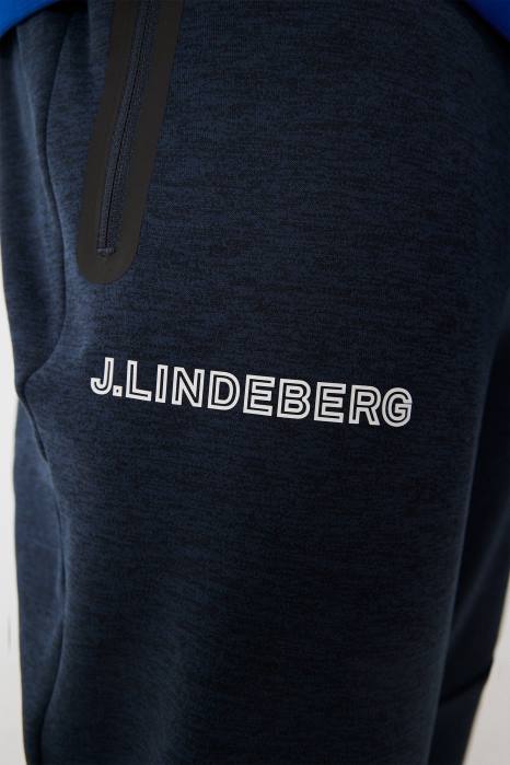 J.Lindeberg menn børste joggebukse marine melange klær F864514