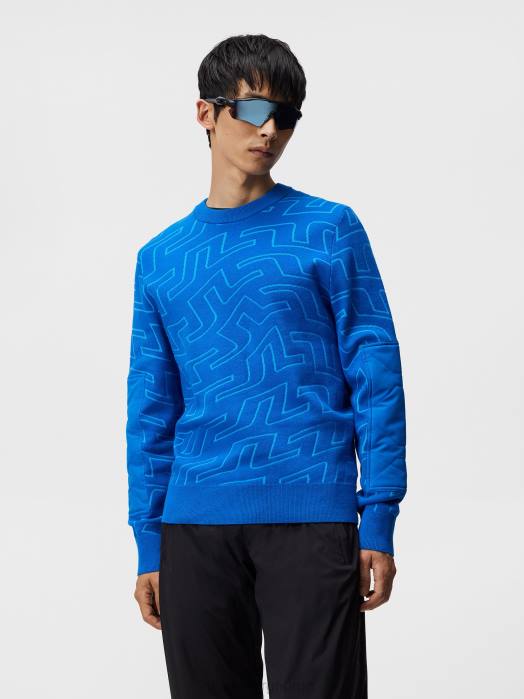 J.Lindeberg menn bridge swirl strikket genser lapis bridge swirl klær F864577