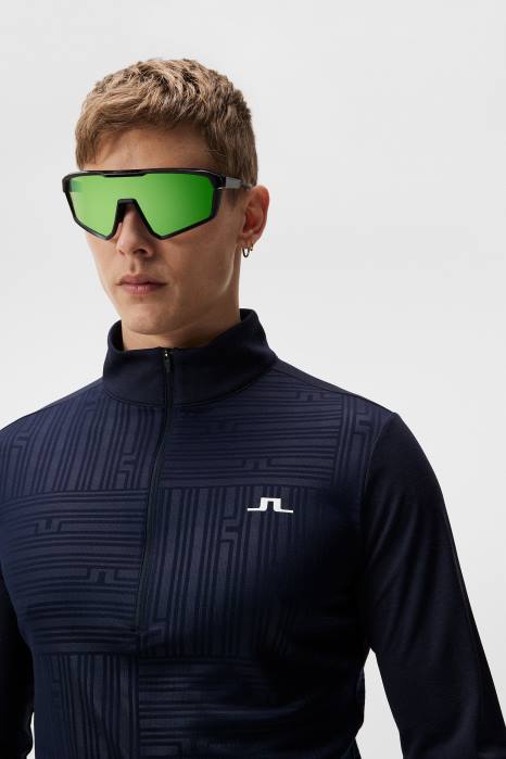 J.Lindeberg menn danny preget mellomlag marinen klær F864629