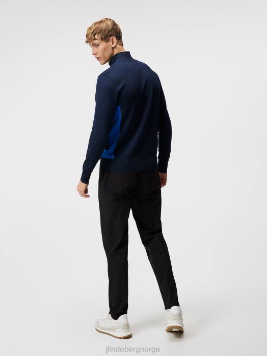 J.Lindeberg menn davis strikket genser marinen klær F864595