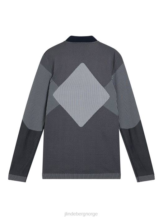 J.Lindeberg menn diamant sømløst mellomlag marinen klær F864645