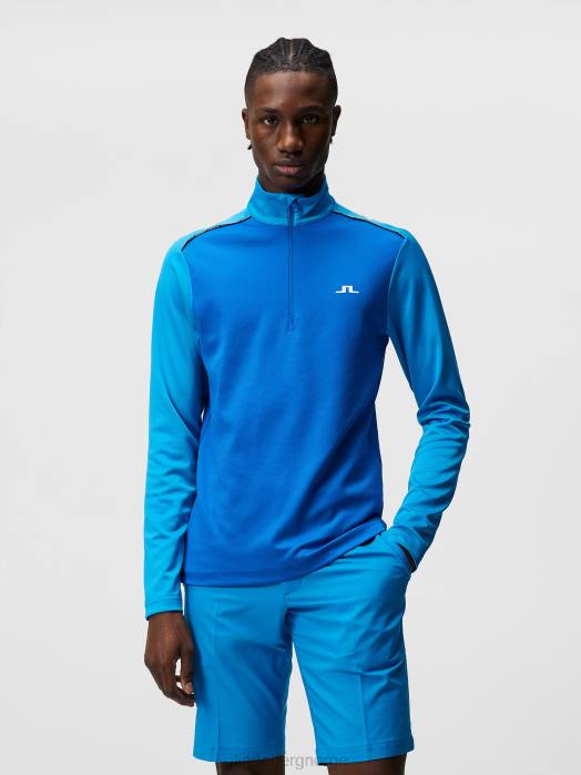 J.Lindeberg menn frotté mellomlag strålende blå klær F864633