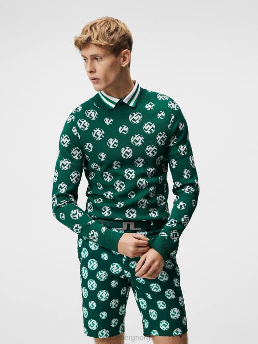 J.Lindeberg menn gus jacquard genser regnskog sfære prikk klær F864583