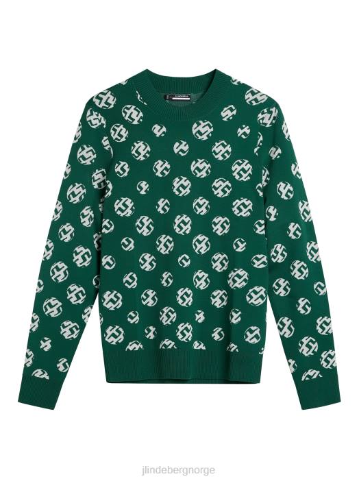 J.Lindeberg menn gus jacquard genser regnskog sfære prikk klær F864583