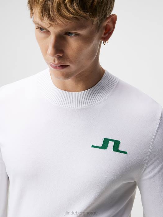 J.Lindeberg menn gus strikket genser hvit klær F864585