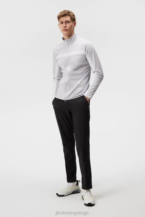 J.Lindeberg menn jarvis mellomlag lys grå melange klær F864620