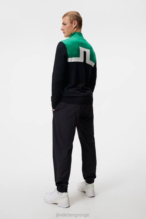 J.Lindeberg menn jeff strikket genser svart klær F864591