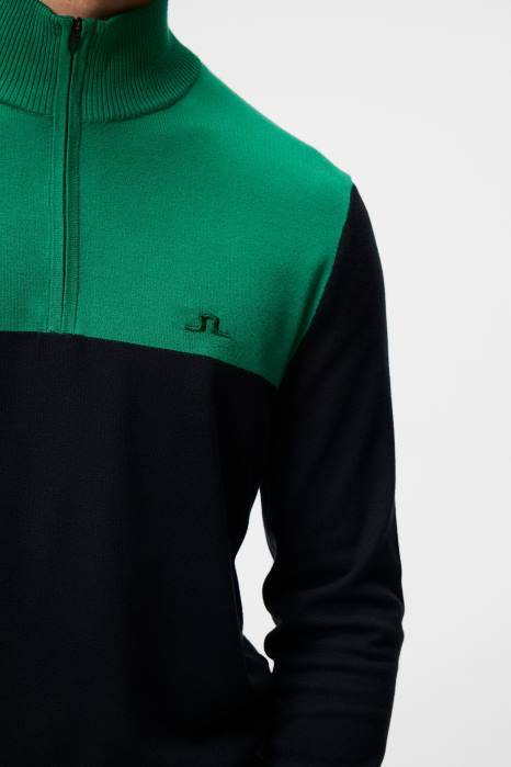 J.Lindeberg menn jeff strikket genser svart klær F864591