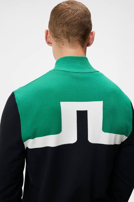 J.Lindeberg menn jeff strikket genser svart klær F864591