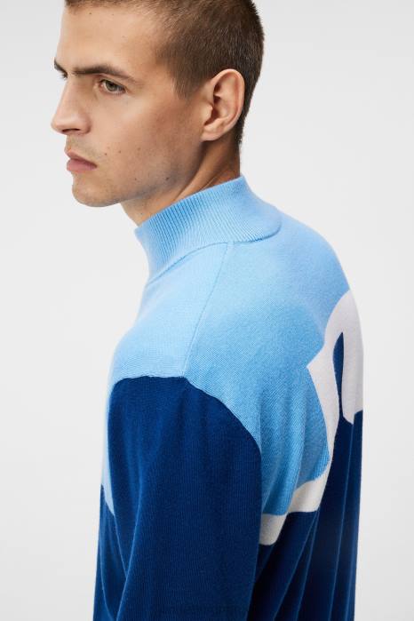 J.Lindeberg menn jeff vindjakke genser eiendom blå klær F864507