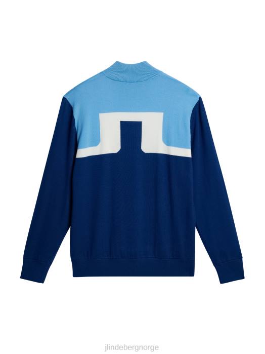 J.Lindeberg menn jeff vindjakke genser eiendom blå klær F864507