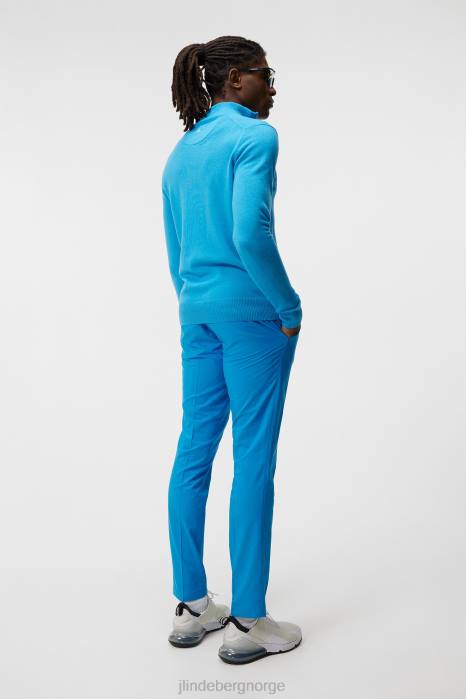 J.Lindeberg menn kian genser med glidelås strålende blå klær F864657