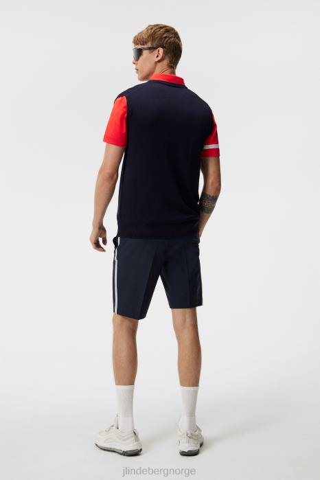 J.Lindeberg menn liam strikket vest marinen klær F864547