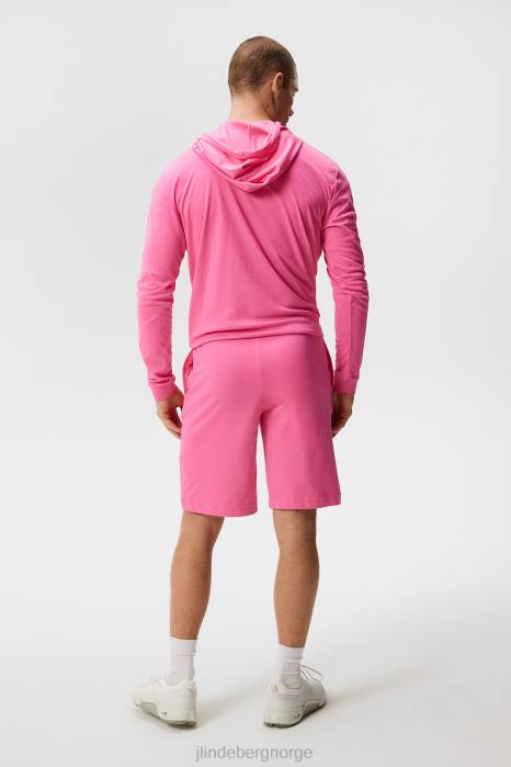 J.Lindeberg menn logo shorts azalea rosa klær F864573