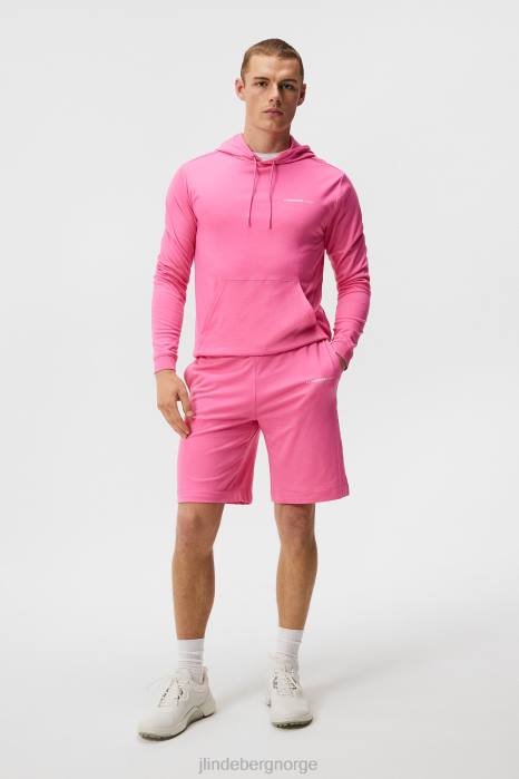 J.Lindeberg menn logo shorts azalea rosa klær F864573