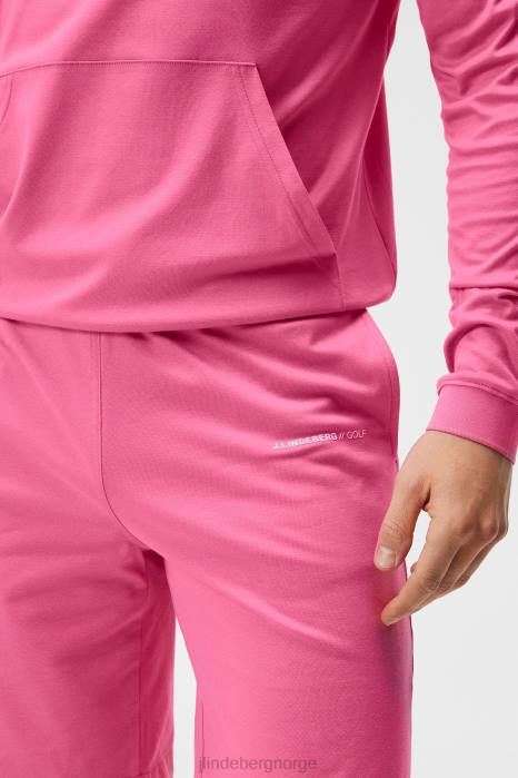 J.Lindeberg menn logo shorts azalea rosa klær F864573