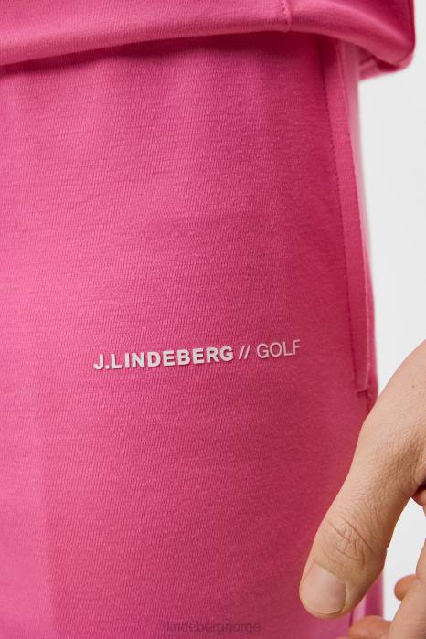J.Lindeberg menn logo shorts azalea rosa klær F864573