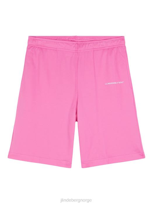J.Lindeberg menn logo shorts azalea rosa klær F864573