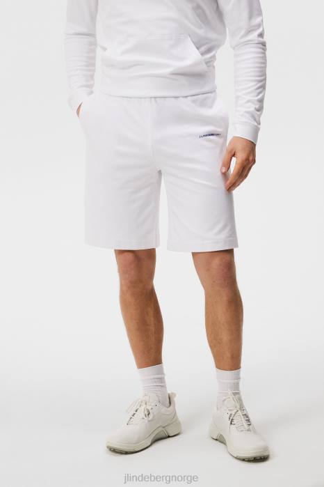 J.Lindeberg menn logo shorts hvit klær F864574