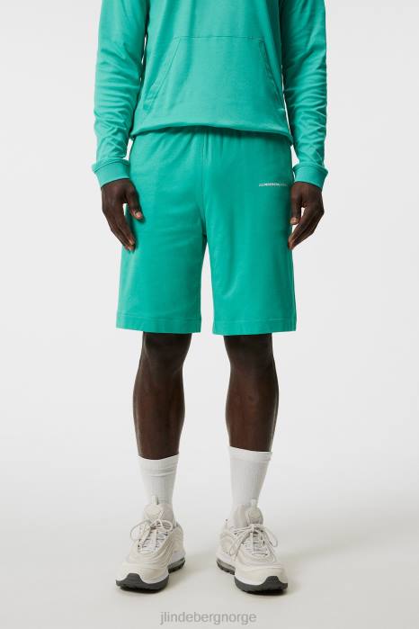J.Lindeberg menn logo shorts lys aqua klær F864571