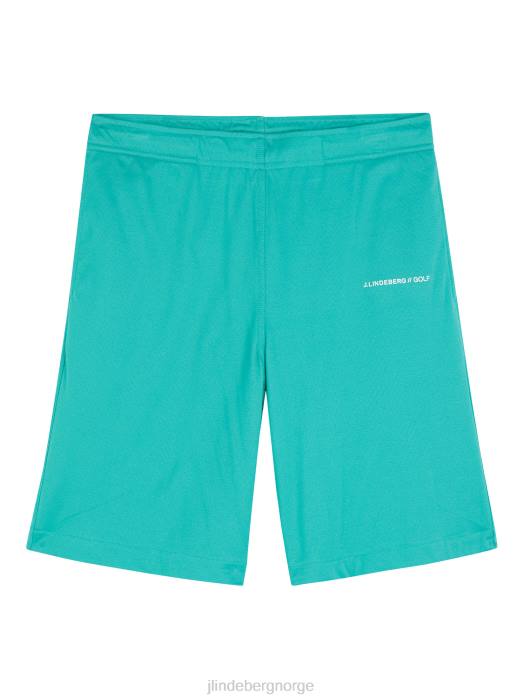 J.Lindeberg menn logo shorts lys aqua klær F864571