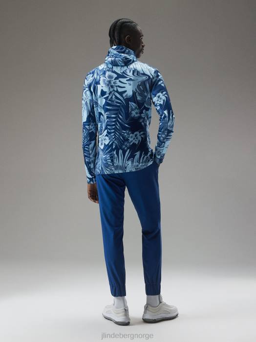 J.Lindeberg menn lufttrykk quater hette hibiskus blå klær F864660