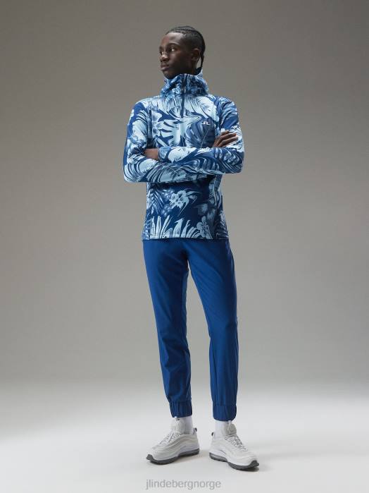 J.Lindeberg menn lufttrykk quater hette hibiskus blå klær F864660