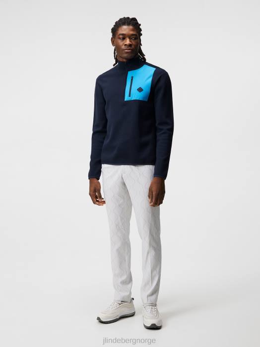 J.Lindeberg menn marc strikket genser marinen klær F864596