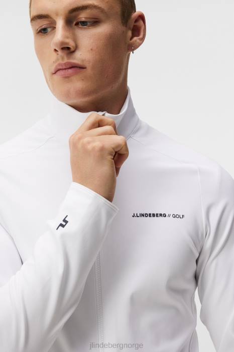J.Lindeberg menn melker mesh mellomlag hvit klær F864565