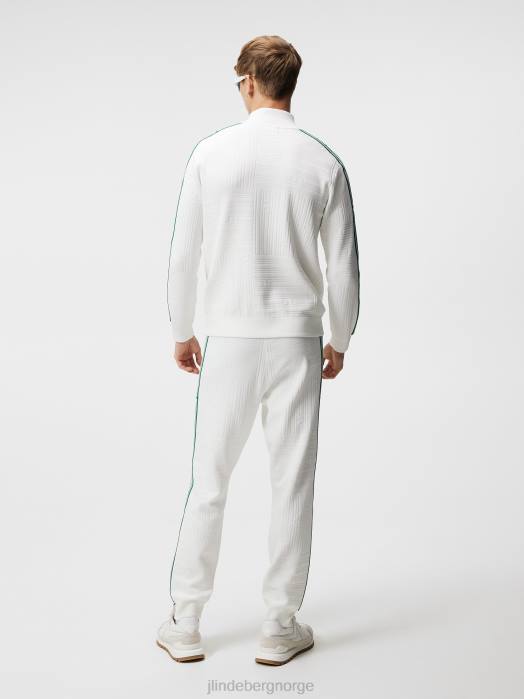 J.Lindeberg menn robin strikket genser bro stripe lappeteppe klær F864598