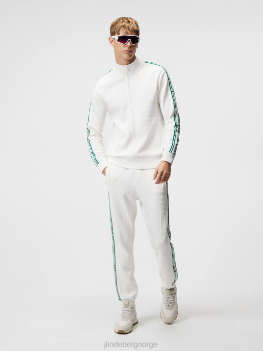 J.Lindeberg menn robin strikket genser bro stripe lappeteppe klær F864598