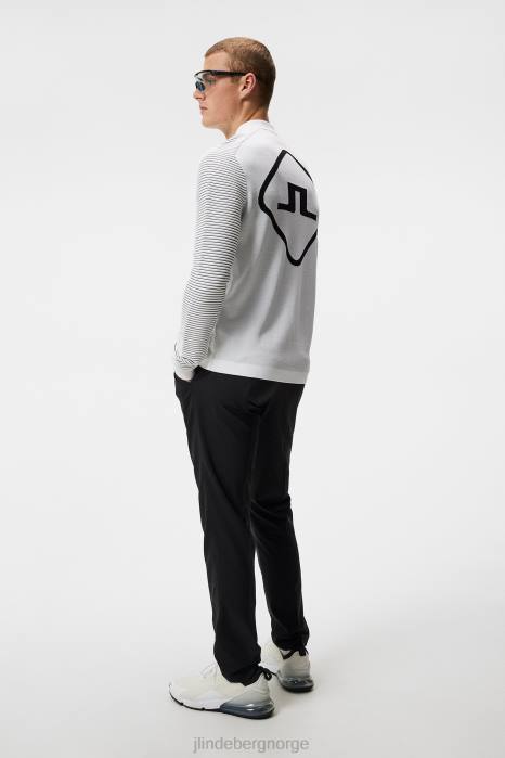 J.Lindeberg menn rolf hybrid strikk hvit klær F864602