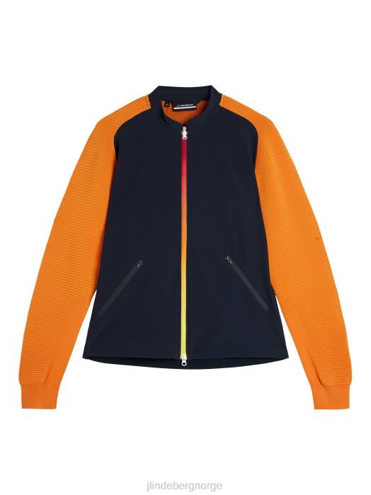 J.Lindeberg menn rolf hybrid strikk marinen klær F864601