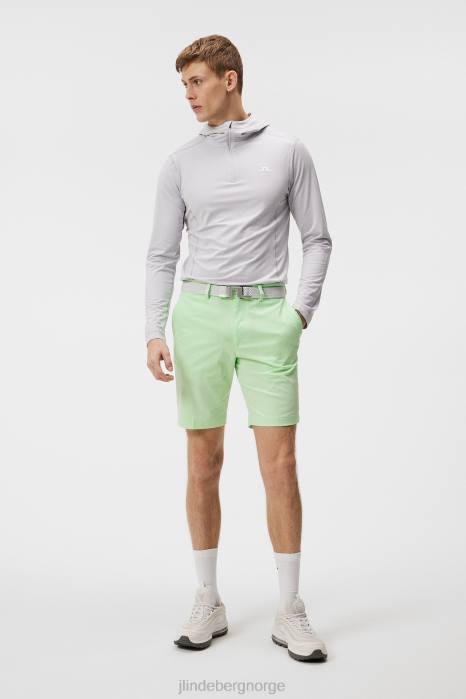 J.Lindeberg menn stefan hettegenser lys grå melange klær F864575