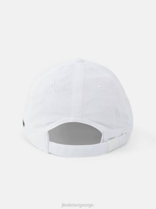 J.Lindeberg menn caden golf cap hvit tilbehør F864908