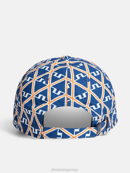 J.Lindeberg menn jim print cap eiendom blå diamant tilbehør F864753
