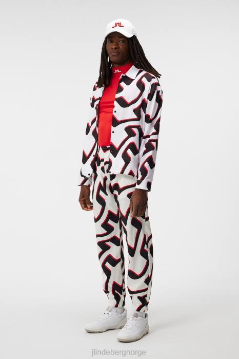 J.Lindeberg menn aello kompresjonslag ildrød klær F864114