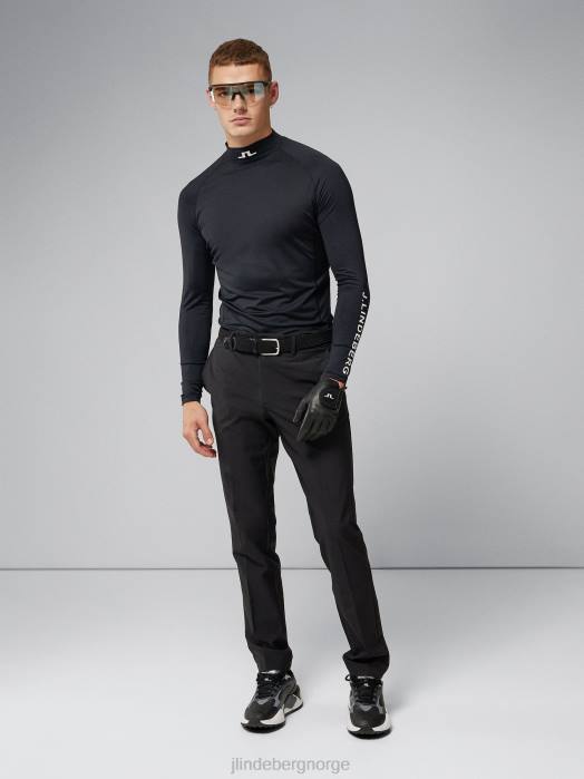 J.Lindeberg menn aello myk kompresjon svart klær F864352