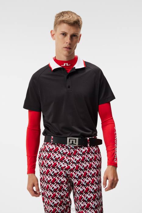 J.Lindeberg menn banch polo svart klær F86438