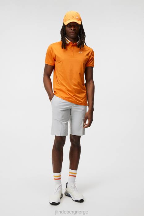 J.Lindeberg menn ben polo russet oransje klær F864214