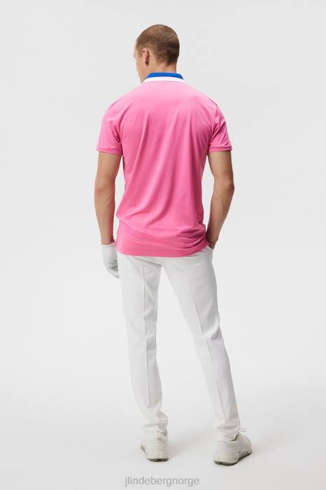 J.Lindeberg menn benji polo azalea rosa klær F864150
