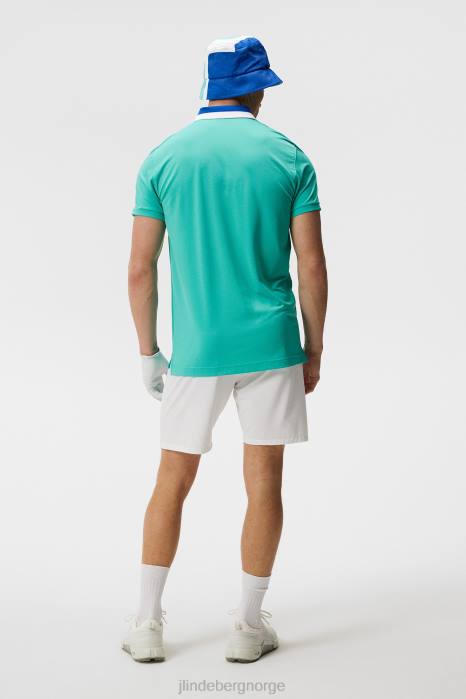 J.Lindeberg menn benji polo lys aqua klær F864149